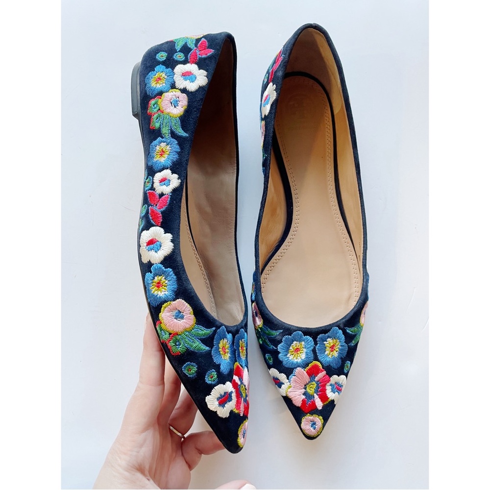 Tory Burch Rosemont Bouquet Floral Flats Size 9